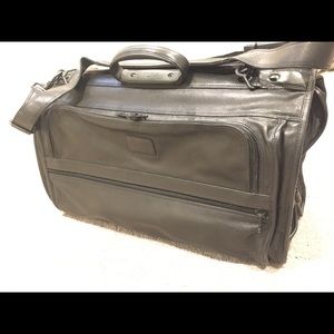 Tumi Leather Trifold Garment Bag - barely used
